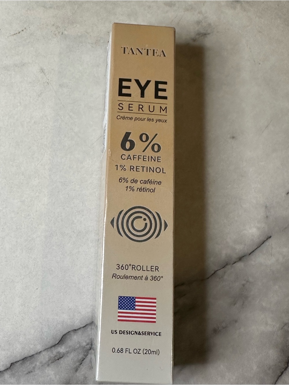 Eye Serum 6% Caffeine + 1% Retinol - Gold